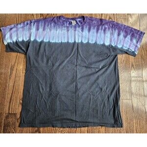 VTG Hand Dyed by Sundog Short Sleeve Purple Black Tie Dye Sun T-Shirt / Size 2XL